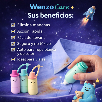 Wenzo Care – Limpieza Donde Sea – Manchas fuera.